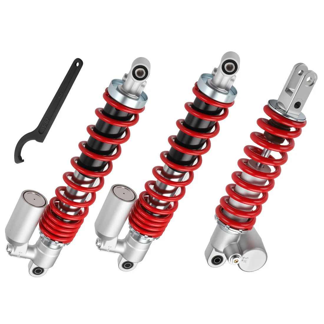 Front & Rear Air Shocks + Adjustable Tool for Suzuki Quadsport Z400 (2003–2014)