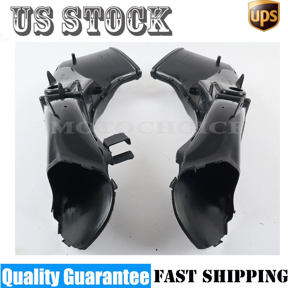 Ram Air Intake Tube Ducts for Honda CBR1000RR (2012–2015) Unpainted Raw Black