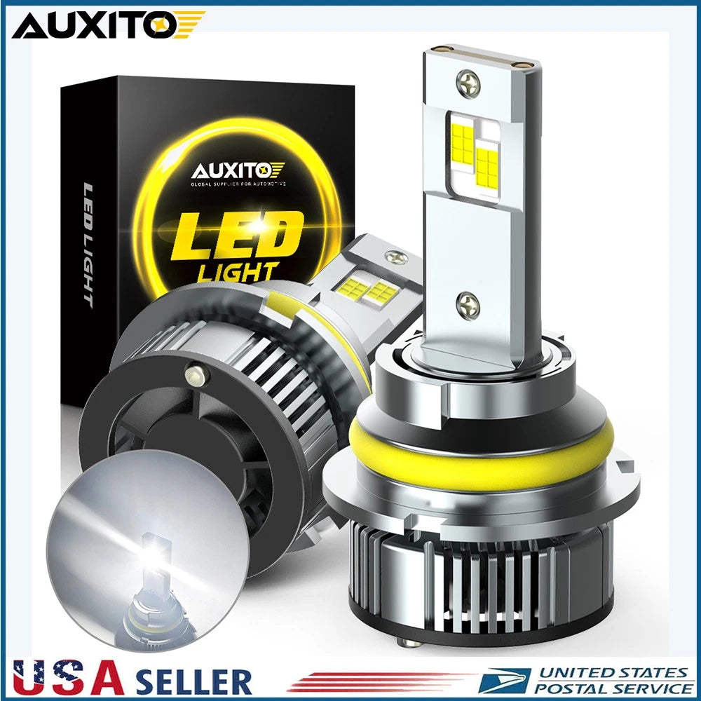 2X LED Headlight Bulbs for 9007 HB5 (High Low Beam)