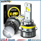 2X LED Headlight Bulbs for 9007 HB5 (High Low Beam)