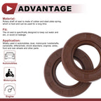 2X Oil Seal Rotary Shaft Seal FKM Rubber 17x30x5mm for Various Models