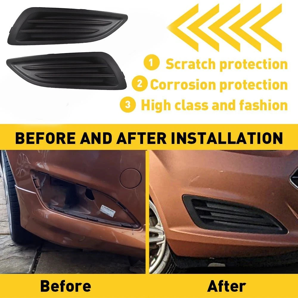 2X Fog Light Lamp Cover for Ford Fiesta (2014–2019)