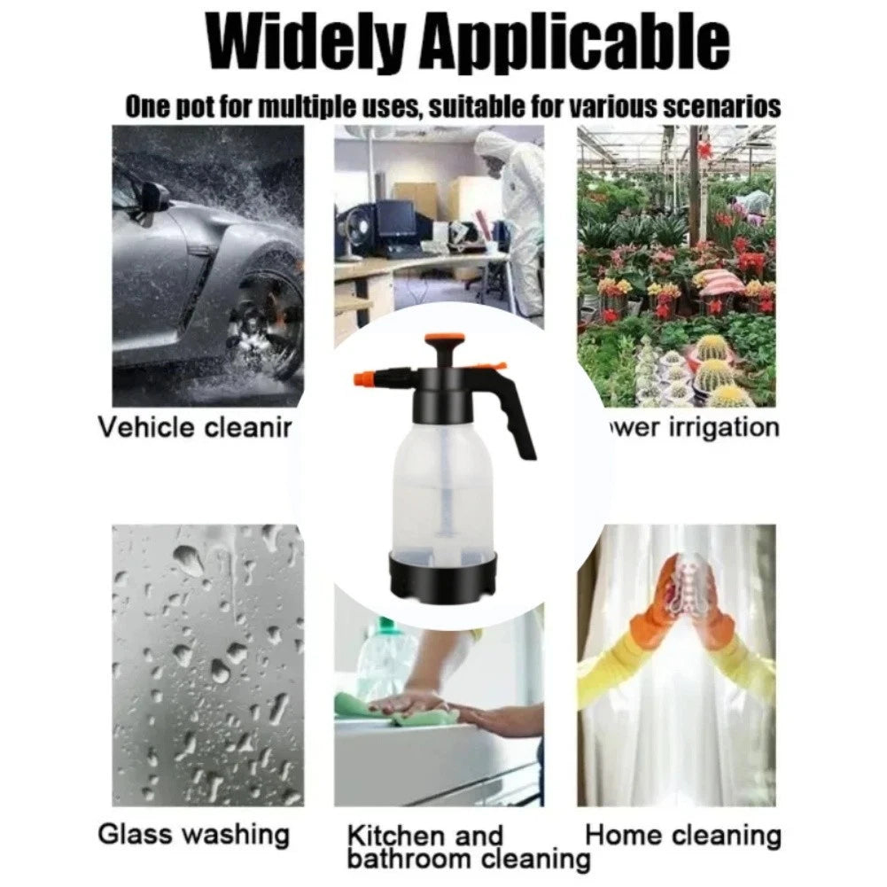 1.2L Pressurized Spray Bottle for Car Washing and Outdoor Cleaning