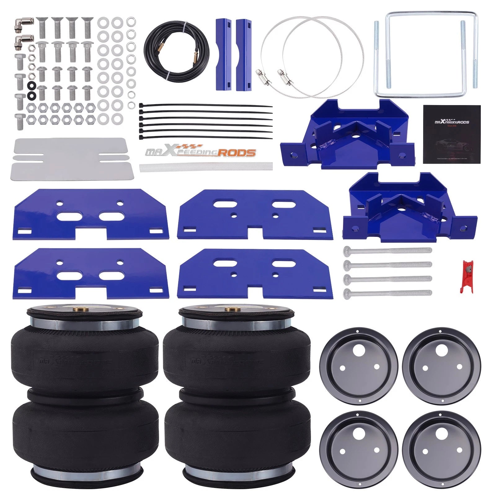 Rear Air Spring Kit Bags Air lines for Dodge Ram 2500 2003-13 4WD