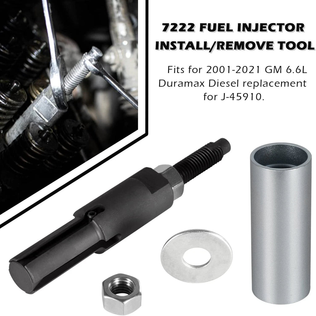 7222 Injector Tube Remover Installer Kit for GM 6.6L Duramax Diesel (2001–2016)