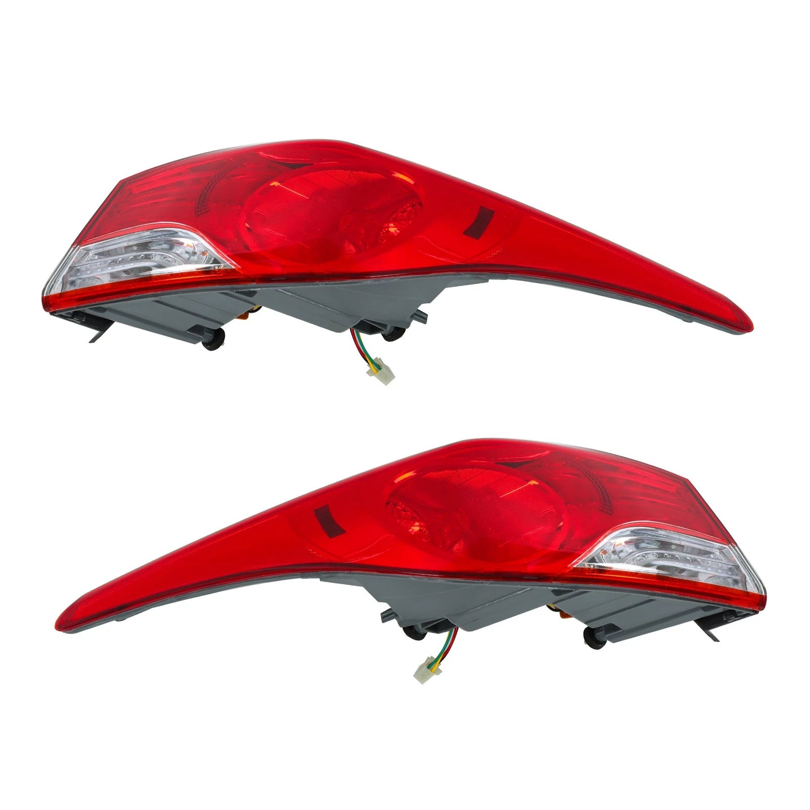 Set of 2 Halogen Tail Lights for Hyundai Elantra (2011â2013) Outer Black