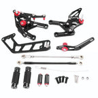 CNC Adjustable Rearset Footpegs for Yamaha MT-10, FZ-10 (2016-2017)