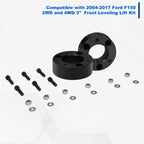 3" Front Lift Kit Strut Top Mount Billet Spacers for Ford F-150 (2004–2017)