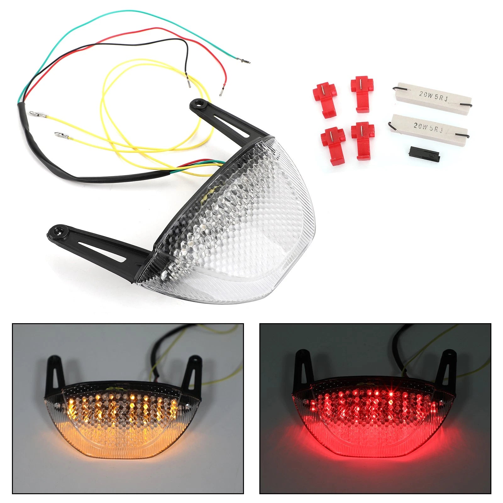 Rear Brake Turn Signals Taillight for Honda CBR 600RR (2007–2012)