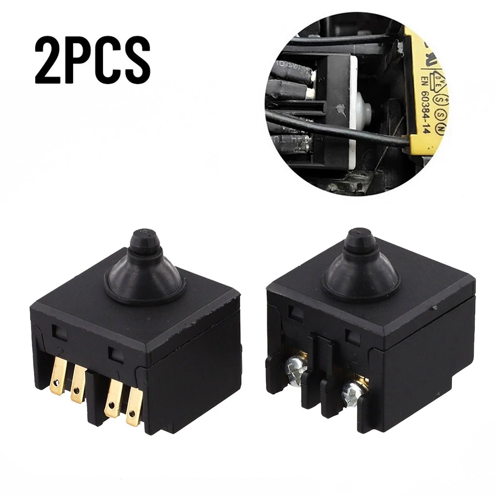 2X Push Button Switch for Angle Grinder 100mm Polisher