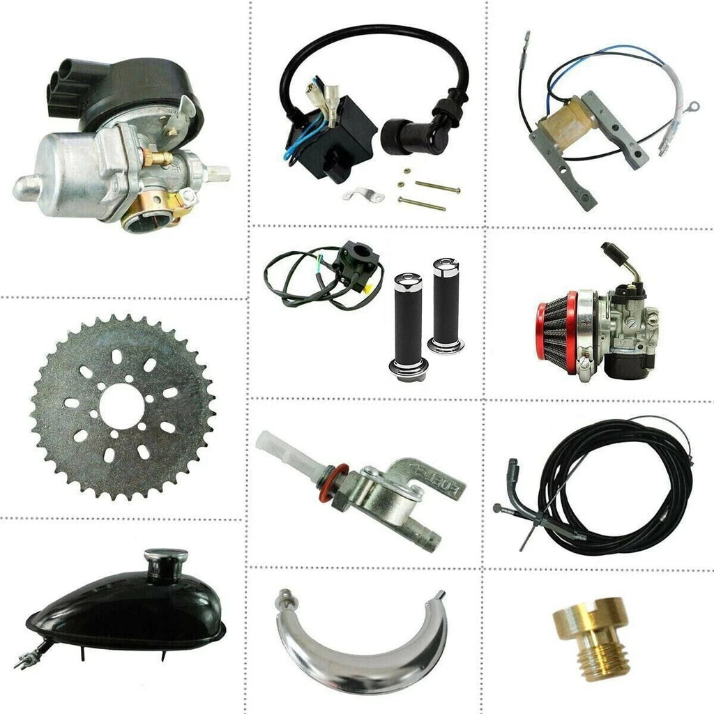 80CC Engine Kit for TDR (415 Chain, Coil, Carby, Exhaust, Piston)