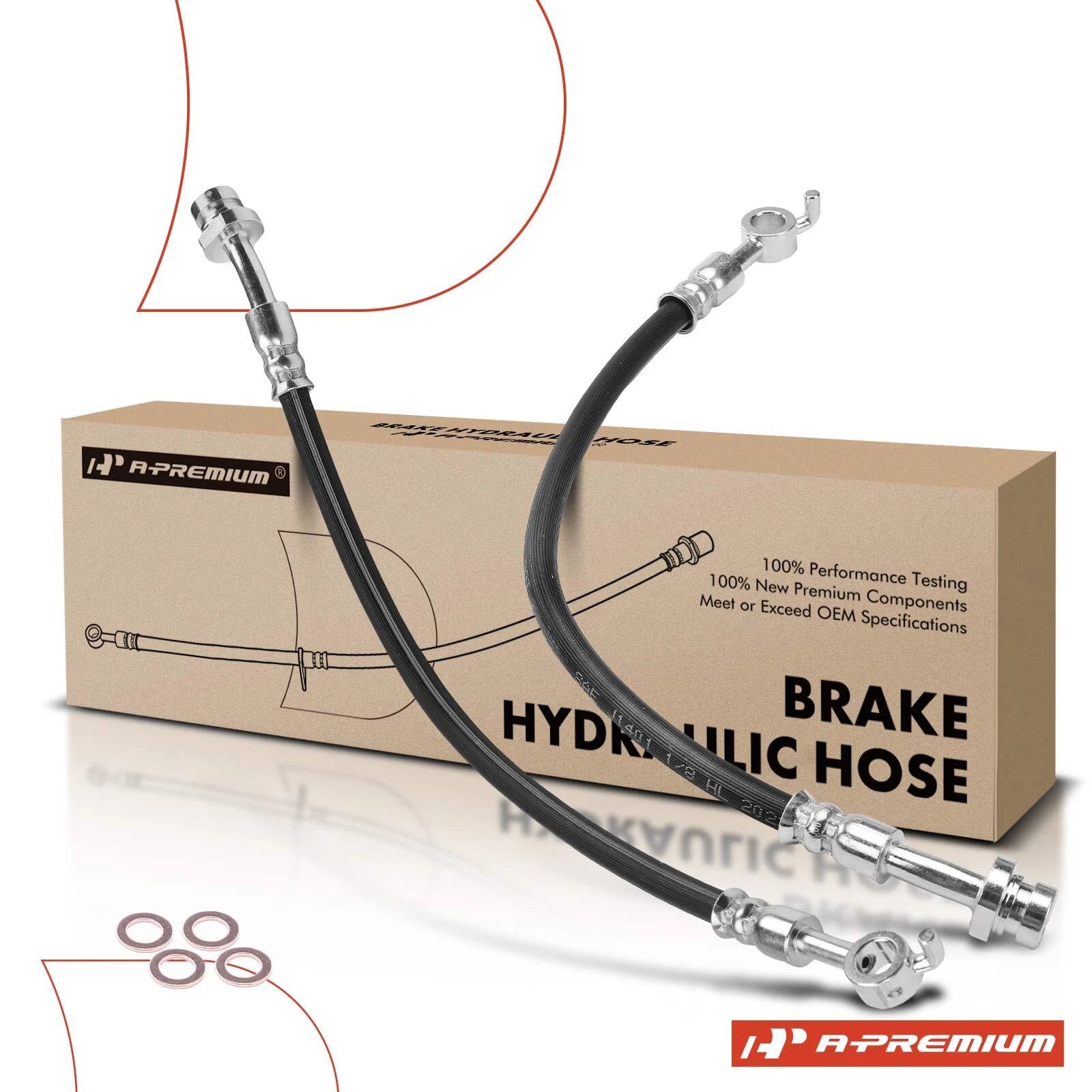 2X Rear Brake Hydraulic Hose for Kia Optima (2011–2015)