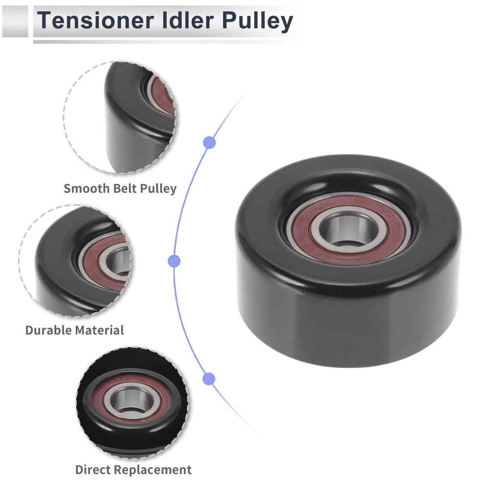 Drive Belt Idler Pulley for Toyota Camry (2003–2018) No. 1660328011 Black