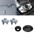 Sun Visor Hook Bracket with Navigation Control Button Cover for Audi (2017–2025)