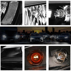 Headlight Replacement for Volkswagen Jetta MK6 (2011–2018) Black Housing Clear Corner