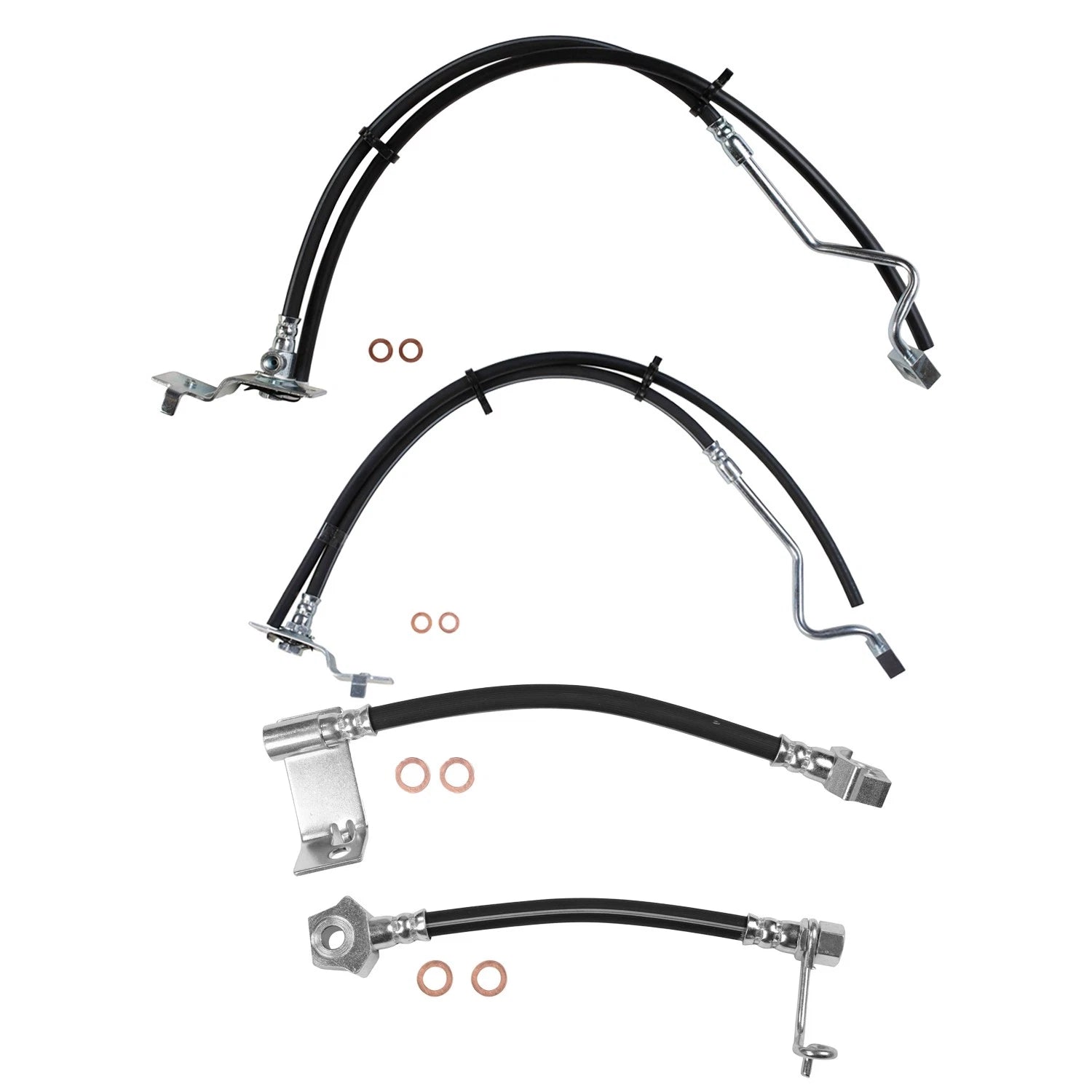 Sunsong 4X Brake Hydraulic Hose Kit for F-350 (2000–2001) 4WD