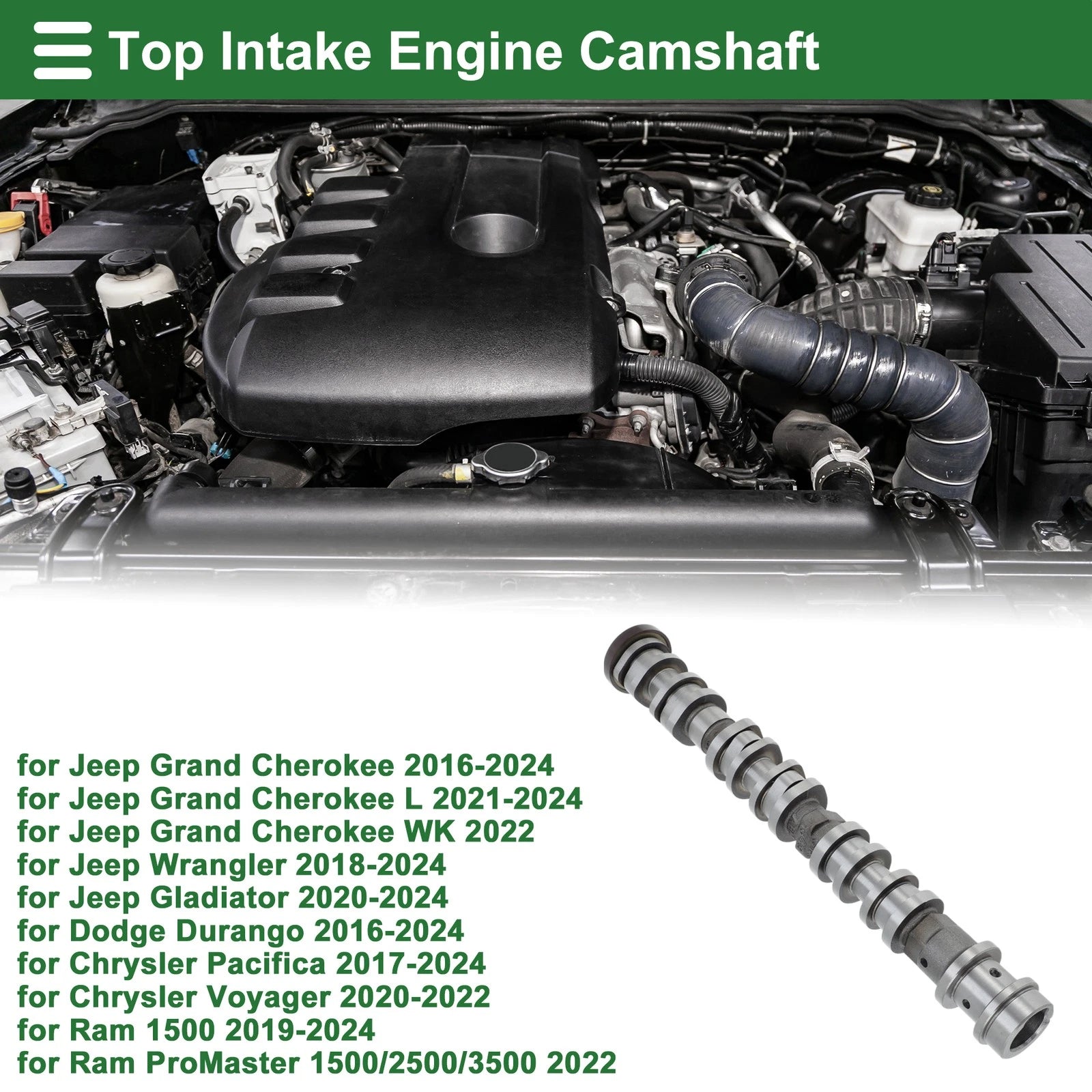 Air Intake Engine Camshaft for Jeep Grand Cherokee (2016–2024) No.5047912AD