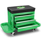 2X 7.87x2.36in Mechanics Roller Seat for Work Cabinet (350lbs Capacity)