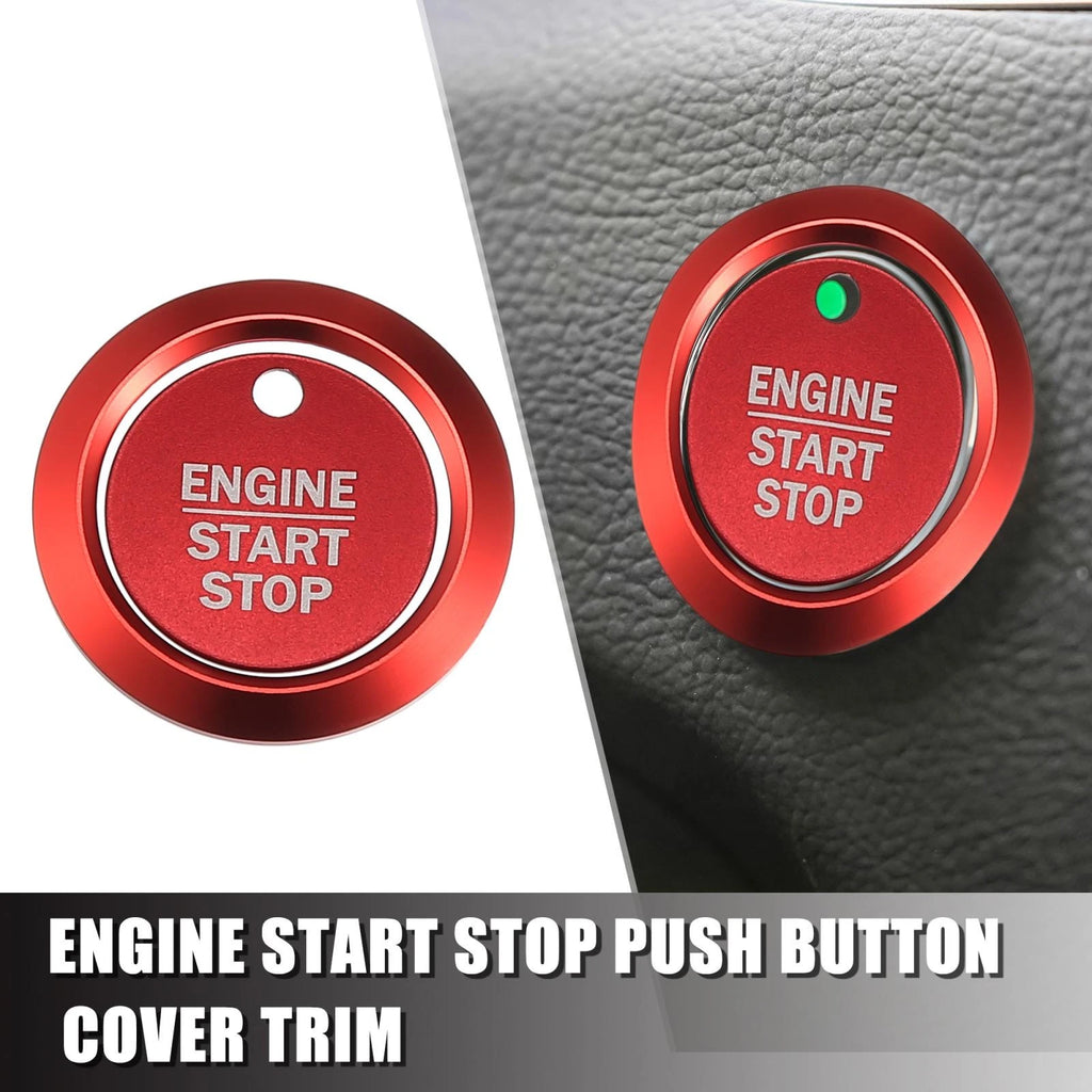 Engine Start Stop Button Cover Kit for Ford F-150 (2016–2021) Red