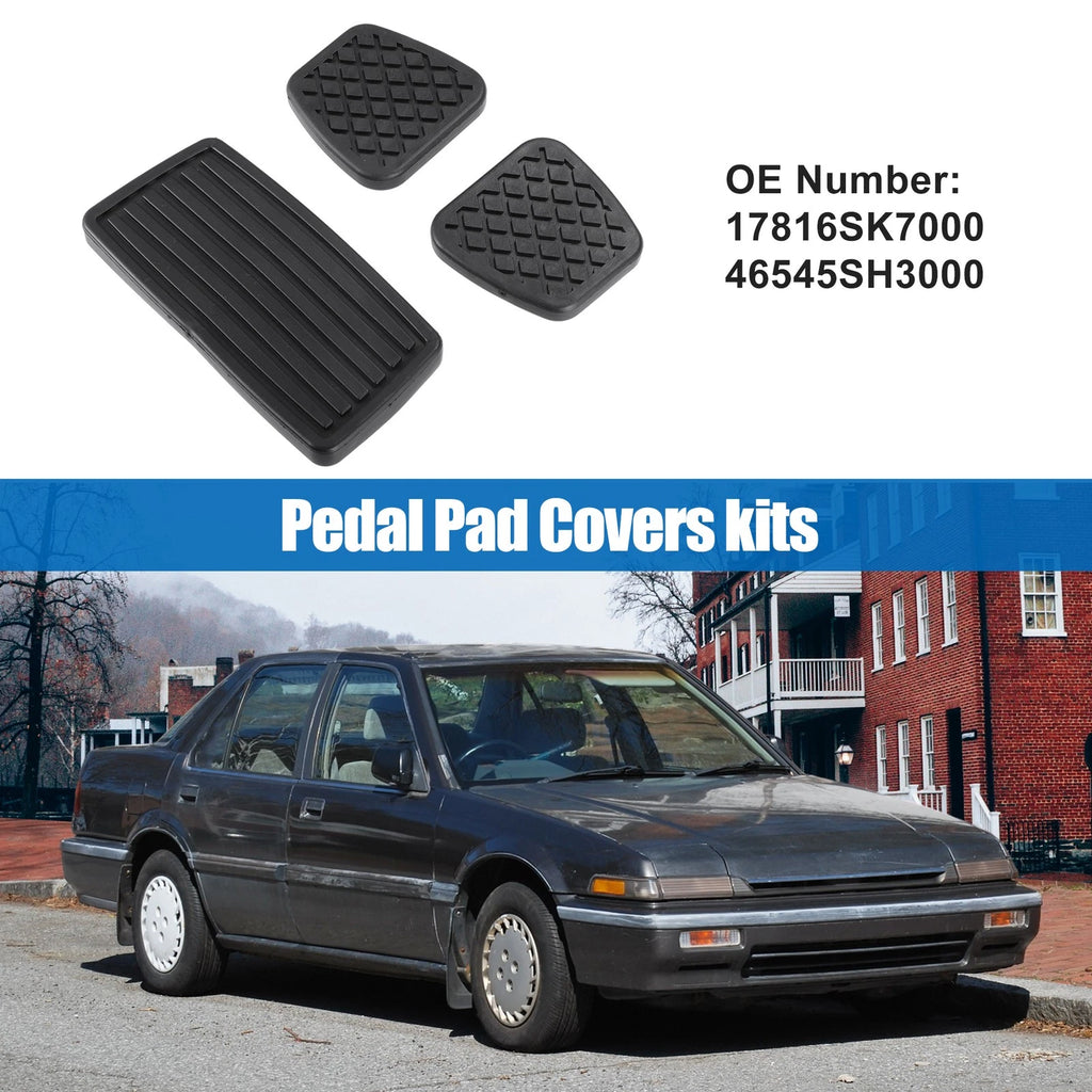 Set of 4 Car Pedal Pad Covers for Honda Civic (1990–2000) No.17816SK7000/46545SH3000