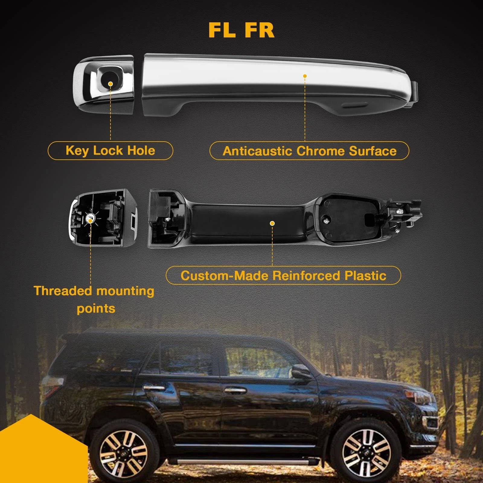 Exterior Door Handle for Toyota 4Runner Lexus GX460 (2010–2021)