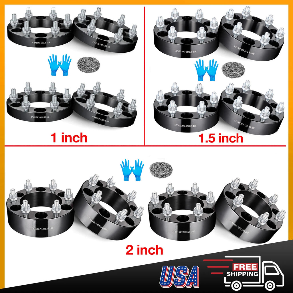 4PCS Wheel Spacers for Nissan Titan & Infiniti QX56/QX4 (2004–2015)
