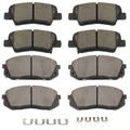 8pc Brake Pads Kit for KIA Soul Turbocharged (2017–2018)