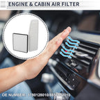 Engine Cabin Air Filter Combo No. 17801-28010 for Toyota RAV4 (2001–2005)