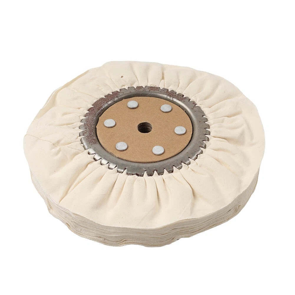 10 Cotton Airway Buffing Wheels for Bench Grinder (Metal Polishing)