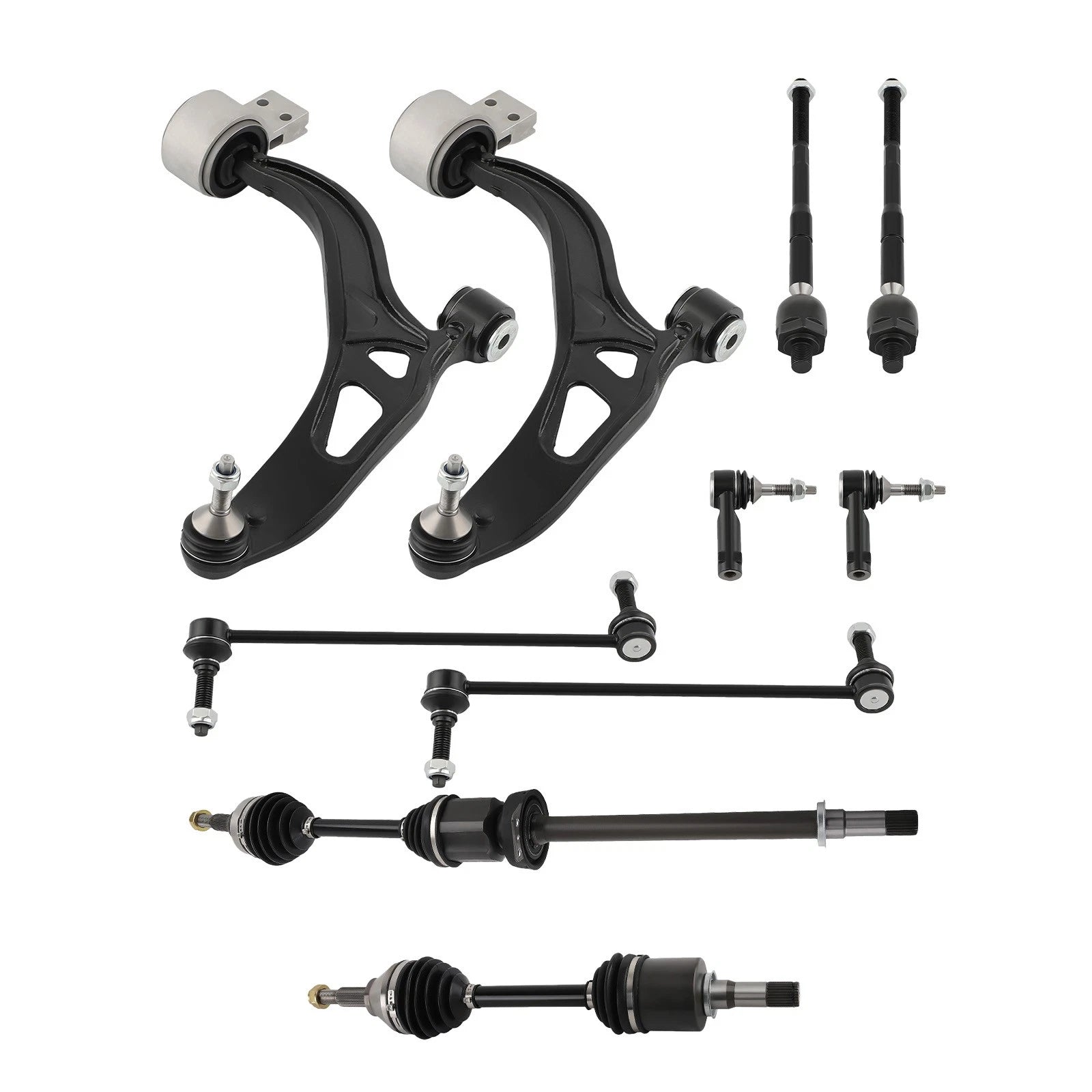 10pcs Front Lower Control Arm CV Axle Sway Bar Link for Ford Explorer (2011–2014)