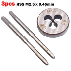 M2 Right Hand Tap and Die Metric Thread Kit (5 x 0, 45mm)