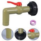 IBC Water Tank Extension Faucet Nozzle with 32mm Angled Outlet