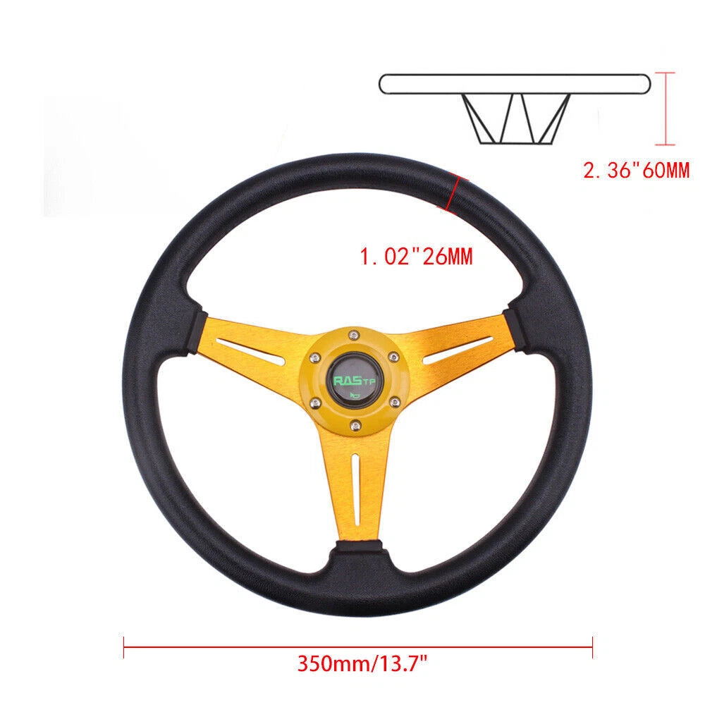 340mm Gray Steering Wheel for Yamaha EZGO Club Car