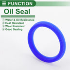 Set of 5 Oil Seal Ring 35x43x5mm for Rotary Shaft (High Pressure)