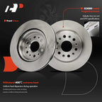 Disc Brake Rotor & Ceramic Pad Set for Buick Enclave (2008-2017)