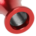J2 Universal Aluminum Shift Knob for Cars (Red, Thread Adapters)