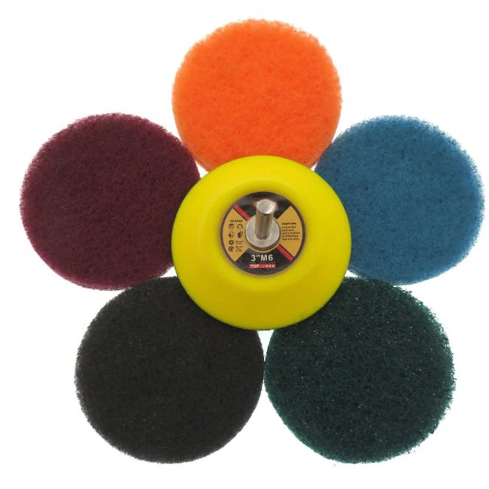 4X Industrial Scouring Pad 100mm for Polishing and Protrusion Removal