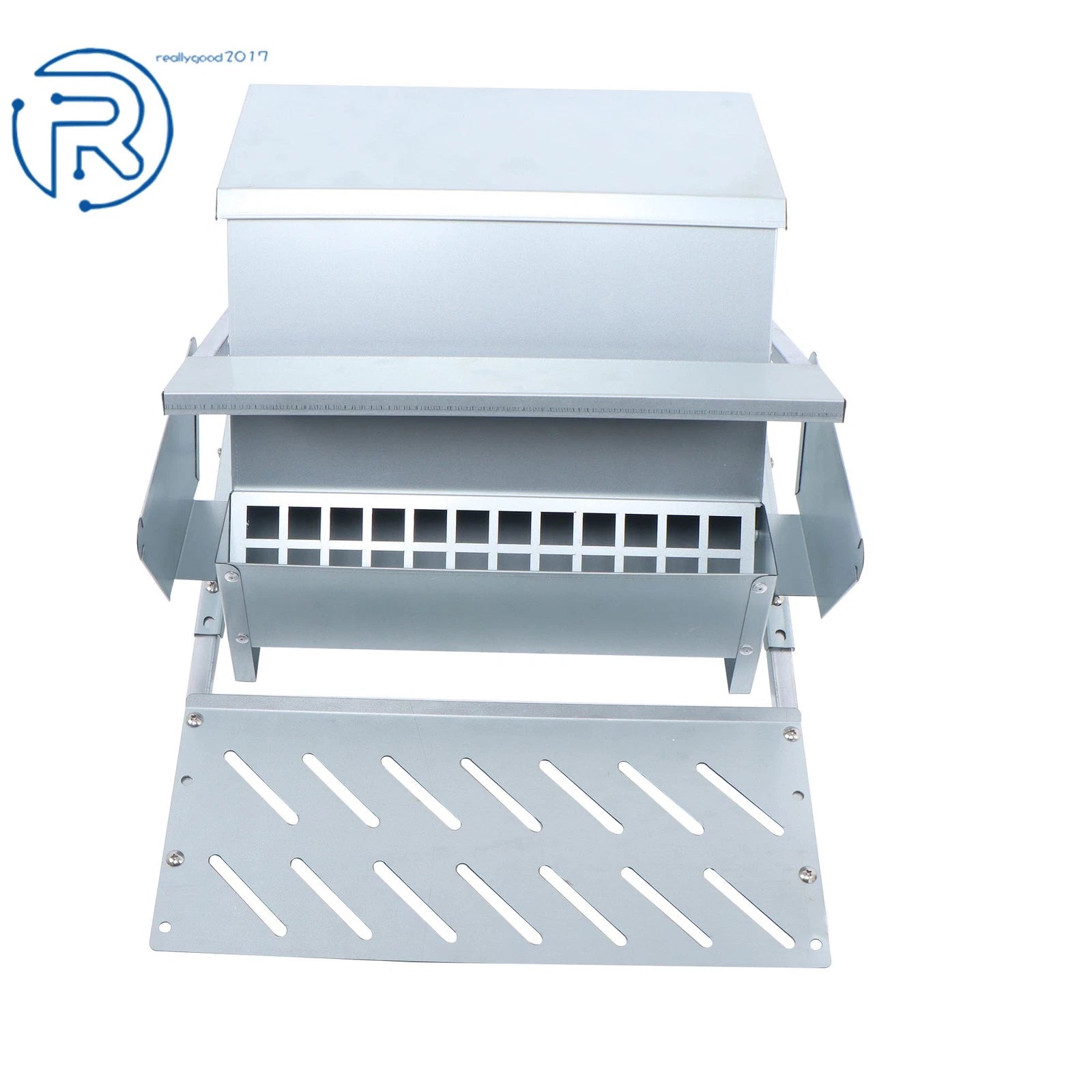 20lb Steel Automatic Chicken Feeder for Chickens (6-12)