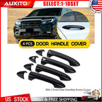 Set of 4 Gloss Black Door Handle Covers for Honda Ridgeline (2016–2022)