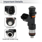 Fuel Injector No. 16600-AX200 for Nissan Micra K12 (2007–2010) 1 Pc Black
