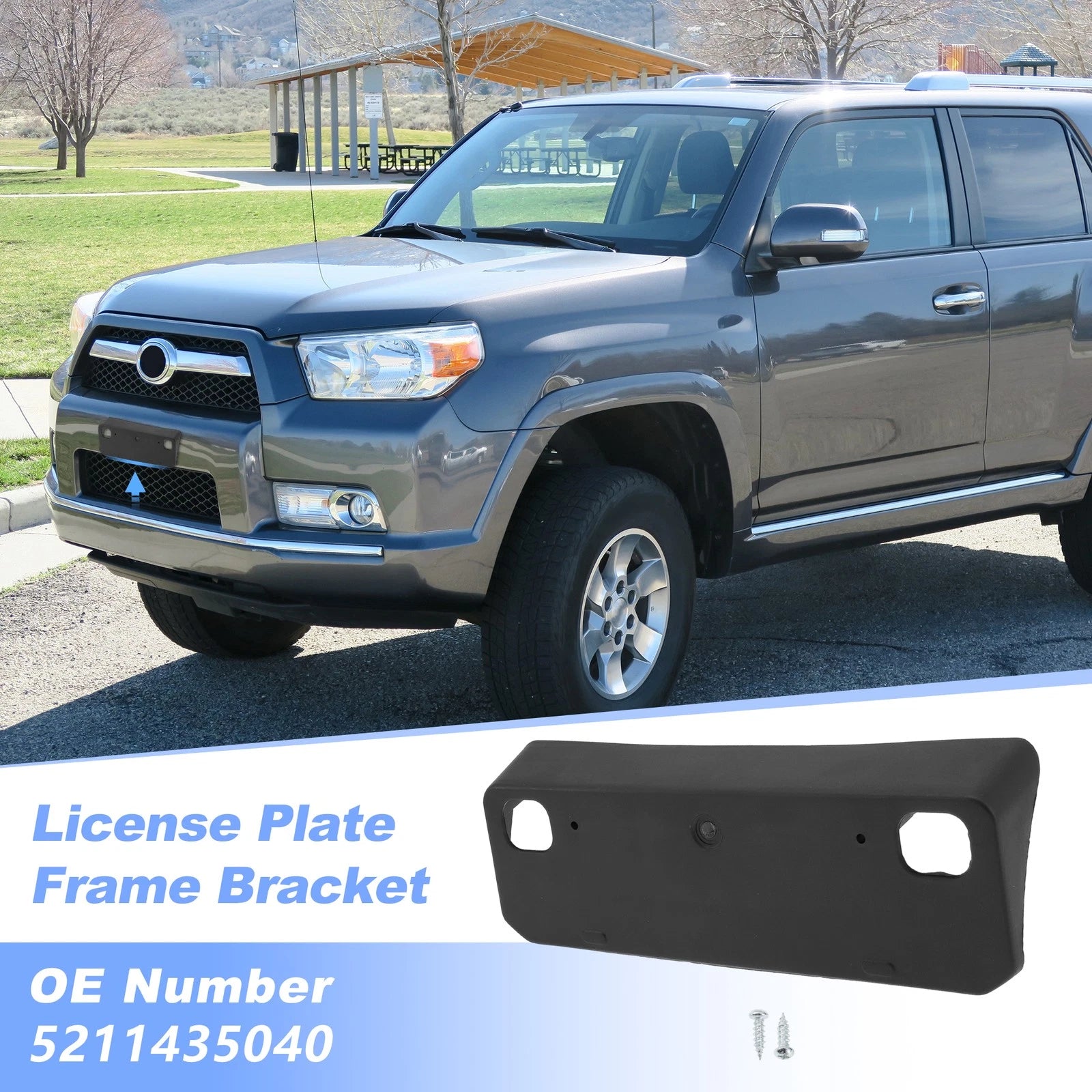 Front License Plate Bracket for Toyota 4Runner (2014–2024) No. 5211435040/TO1068130