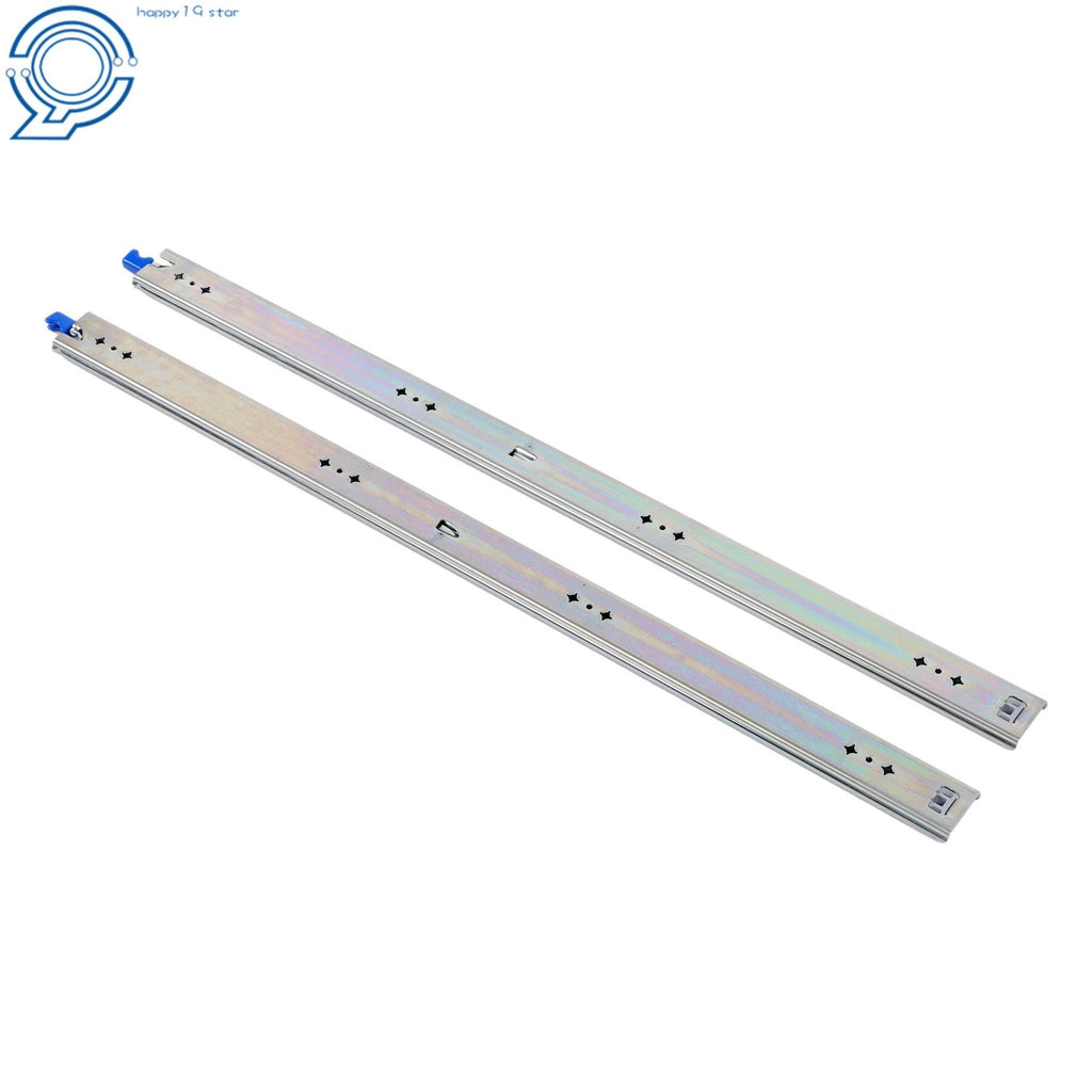 36" Side Mount Drawer Slides Locking 250lb Full Extension Rails for Cabinets
