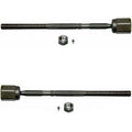Set of 2 Front Inner Tie Rod Ends for Ford Mustang Lincoln Mercury Capri (Moog)