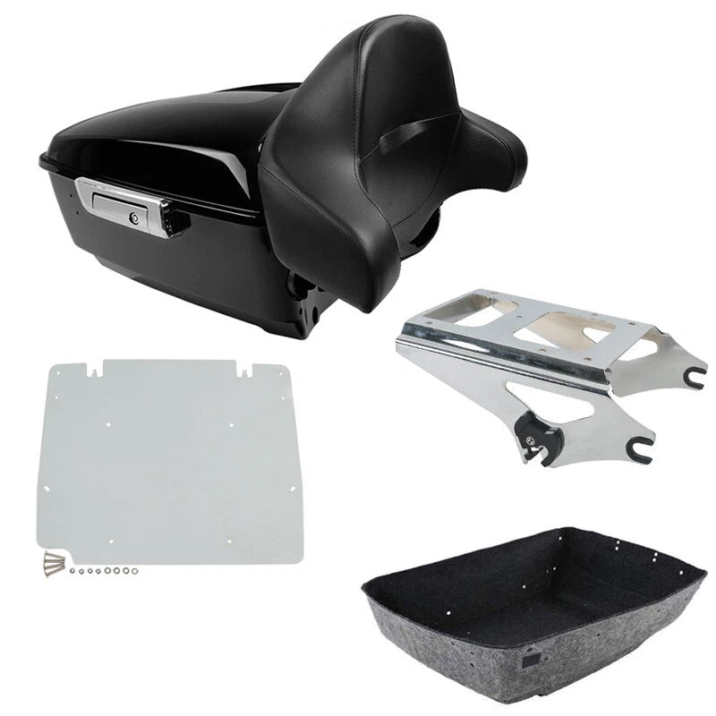 Backrest Pad Mount Base Plate for Harley Touring Road King (2009–2013)