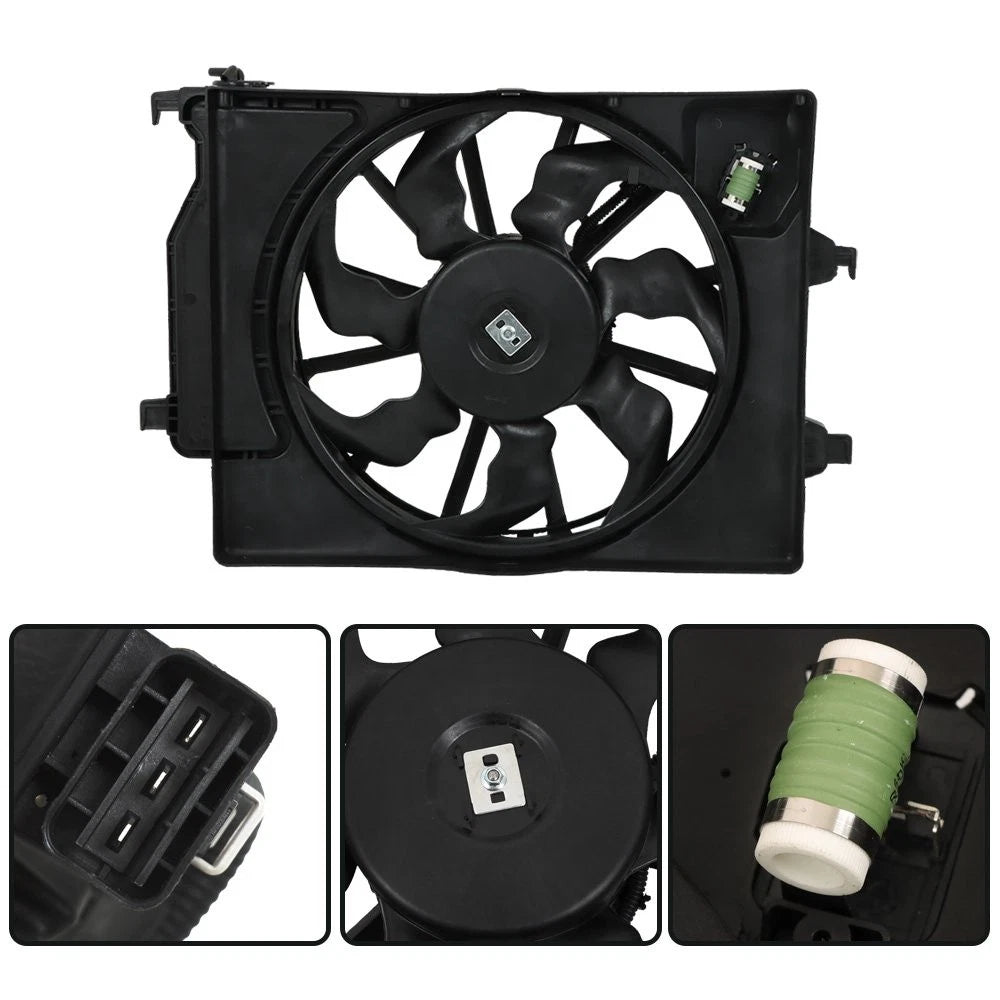 Radiator Cooling Fan for Hyundai Accent (2018–2022) & Kia Rio (2018–2023)
