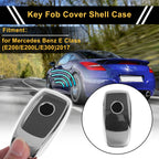 TPU Car Key Case for Mercedes Benz E Class (2017–2017) - Silver Tone