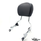 Chrome Backrest Sissy Bar Pad Docking for Harley Touring Road King (2009–2013)