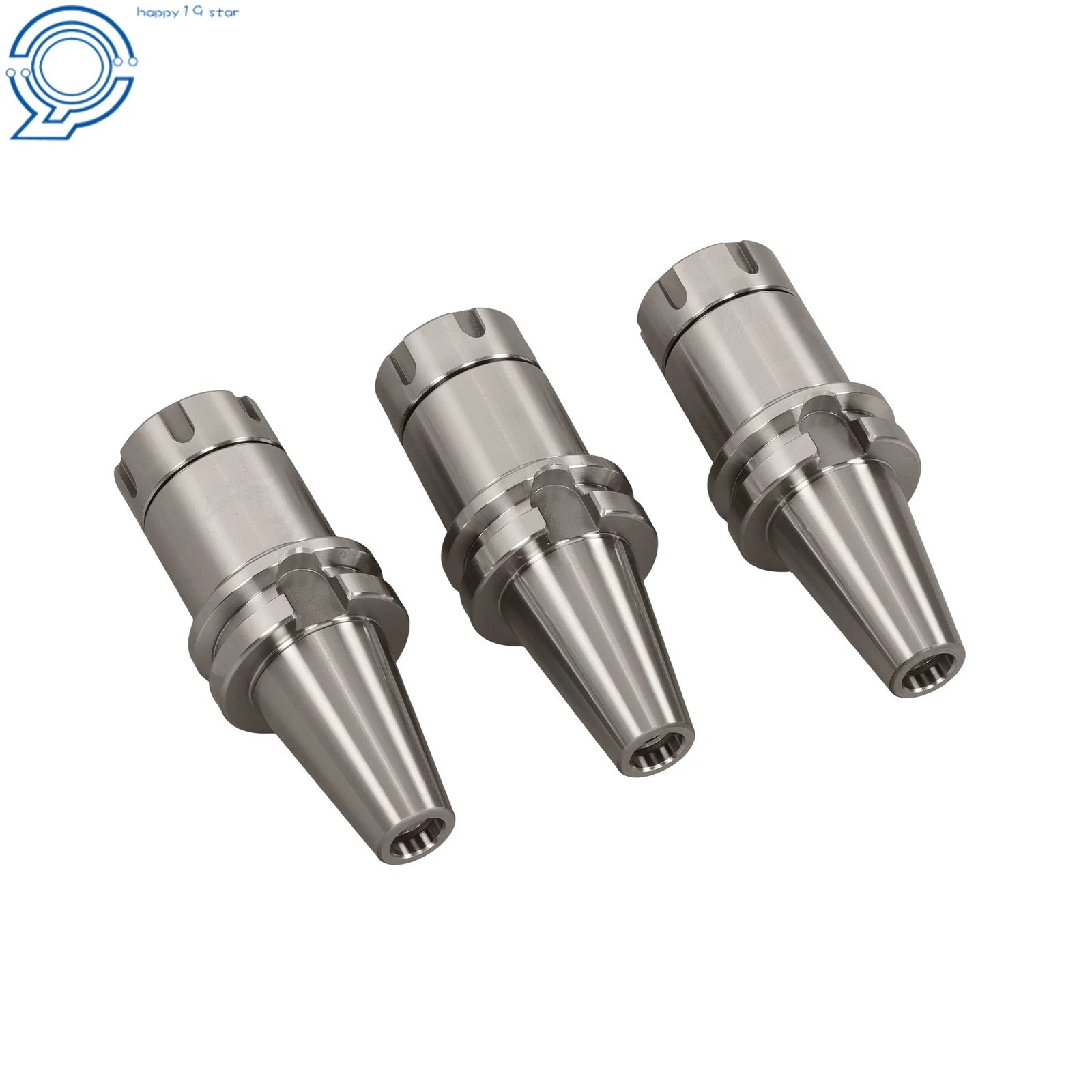 Set of 3 Collet Chucks for CNC Milling Machine (4 Inch Gauge Length)