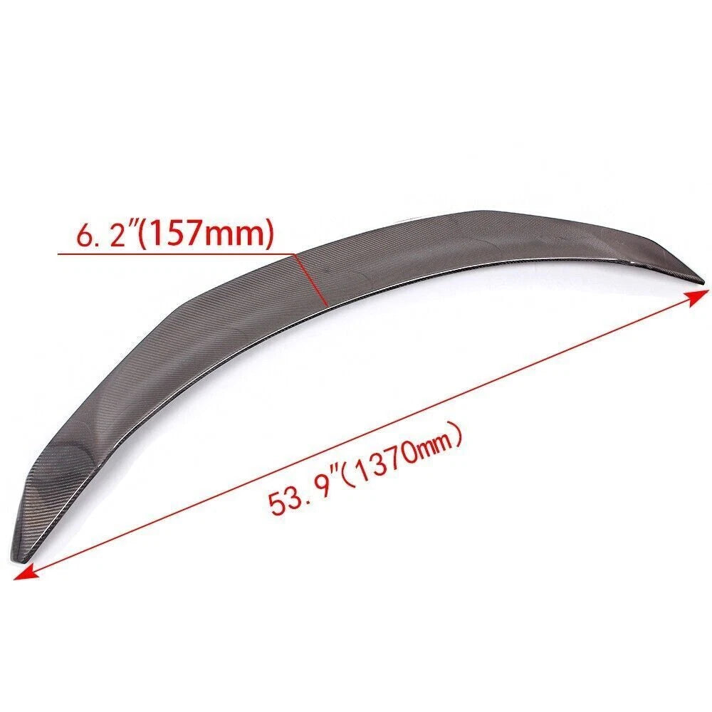 V Style Carbon Fiber Rear Trunk Spoiler for Model 3 (2017–2023)