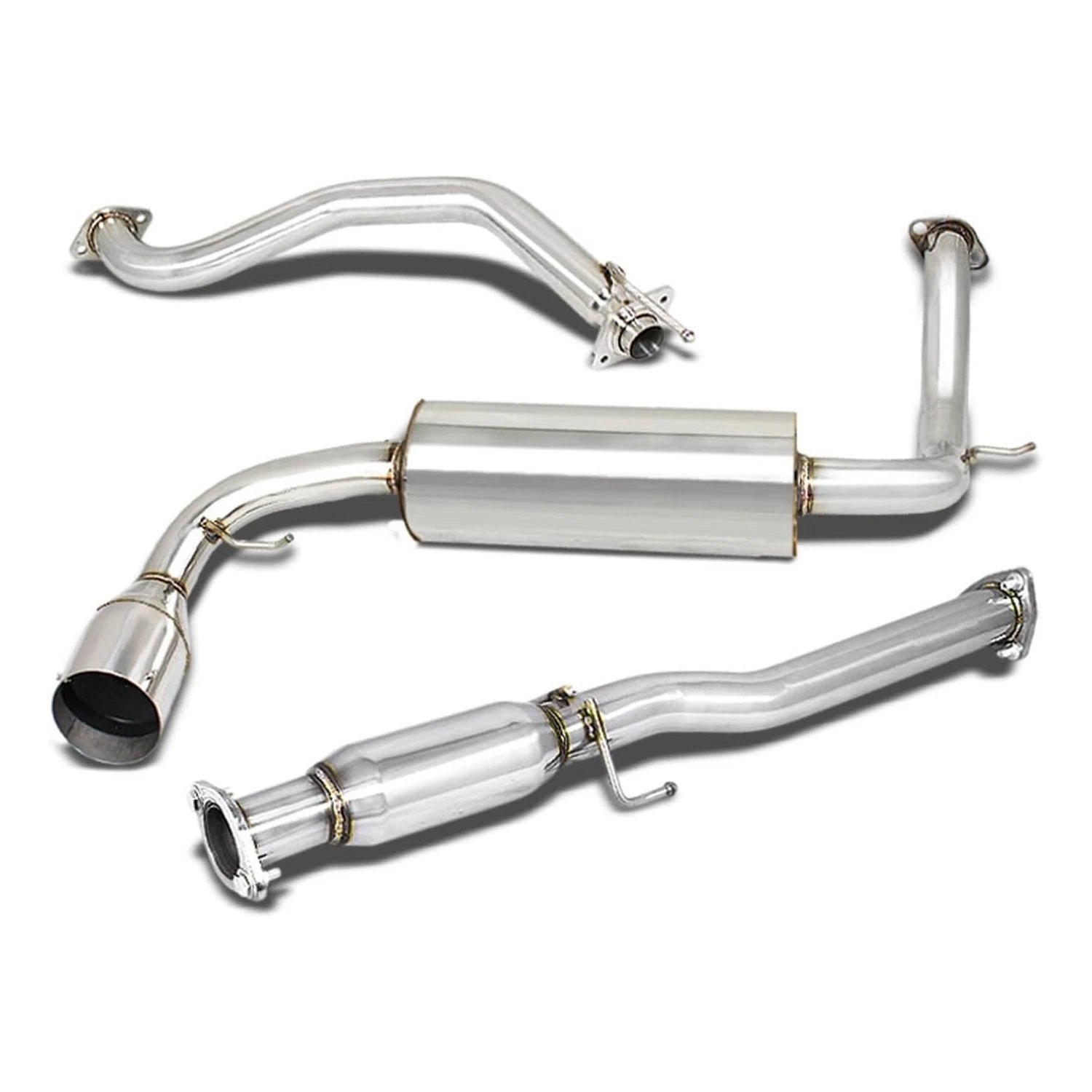 4.5" Tip Stainless Catback Exhaust for Honda CR-X HB (1988–1991)